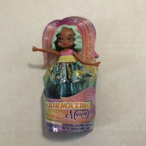 Hairmazing Brand 3” Poseable Mini Doll with Removable Skirt